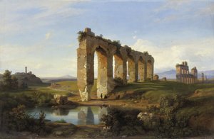 クラウディオ水道橋、1850 作： Franz Jnr Knebel