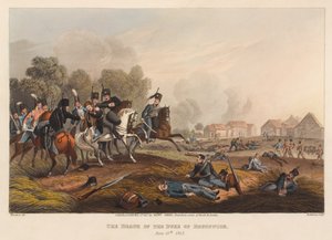 ブランズウィック公爵の死、1815年6月15日[sic]。(印刷) 作： Franz Joseph (after) Manskirch