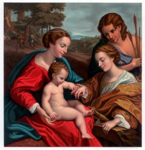 聖カタリナの神秘的な結婚、1562年-1527年1870年 作： Franz Kellerhoven