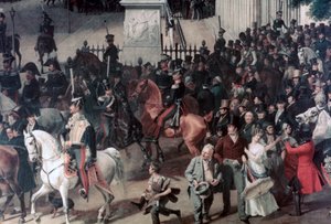 ベルリンのオペラ座でのパレード、詳細、c1817-1857