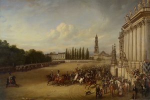1817年のポツダムのパレード 作： フランツ・クルーガー