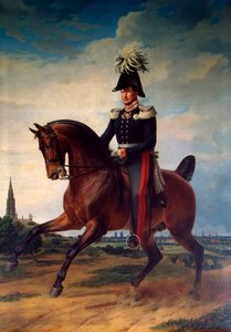 「プロイセンのフリードリヒ ヴィルヘルム 3 世の騎馬肖像」、1797 年から 1840 年、1831 年。 作： Franz Kruguer