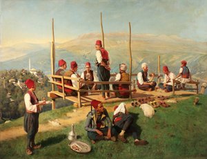 サラエボのトルココーヒーハウス 作： Franz Leo Ruben