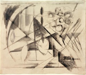 抽象画 作： Franz Marc