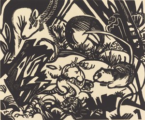動物レジェンドティアレジェンド、1912年。 作： Franz Marc