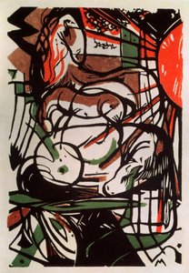 子馬の誕生、1913 作： Franz Marc