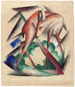 鹿、1912 作： Franz Marc