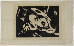 雄牛 作： Franz Marc