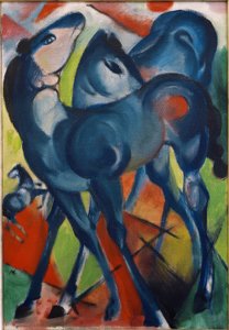 青い子馬 作： Franz Marc