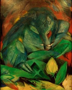 イノシシと種をまく（イノシシ） 作： Franz Marc