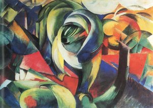 ドイツ語：Der Mandrill マンドリル 作： フランツ・マーク