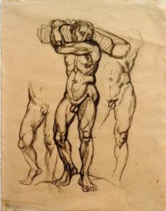 Holzträger 作： Franz Marc