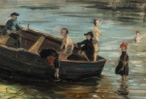 ボートの子供たち。 1903 作： Franz Marc