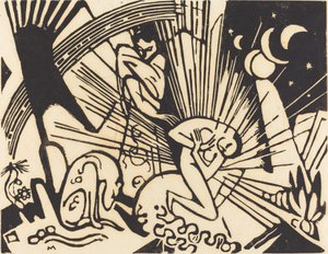和解 Versoehnung、1912 年。 作： Franz Marc