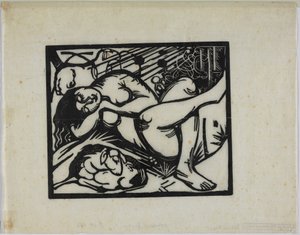 眠っている羊飼い 作： Franz Marc