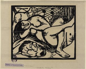 眠る羊飼いの少女 作： Franz Marc