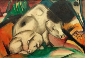 豚（母豚） 作： Franz Marc