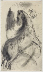 ジャンプ馬 作： Franz Marc