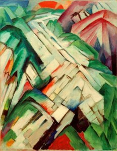 石の道（山-風景） 作： Franz Marc