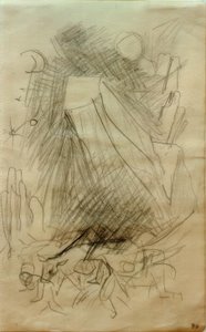 落ちる山 作： Franz Marc