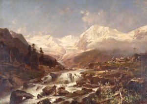 ケーニヒスピッツェチロル、1877 作： Franz Richard Unterberger
