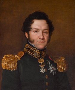 Jean-Noé-Godefroy de Polier-Vernand 1782-1833、1823年の肖像。 作： Franz Seraph Stirnbrand