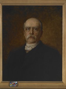 オットー・エドゥアルド・レオポルド・フォン・ビスマルクの肖像（キャンバスに油彩） 作： Franz Seraph von Lenbach