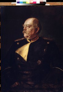 制服姿の首相オットー・フォン・ビスマルク (1815-1898) の肖像。 フランツ・フォン・レンバッハ (1836-1904) の絵画。 プーシキン美術館、モスクワ。
