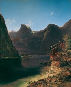 ハルシュタット湖 作： Franz Steinfeld