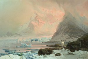 夏の夜、スピッツベルゲン島 作： Franz Wilhelm Schiertz