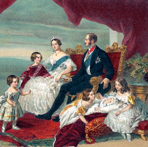 イギリスのヴィクトリア女王とその家族