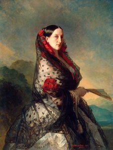 ロシアの大公マリアニコラエフナ、1857年 作： Franz Xaver Winterhalter
