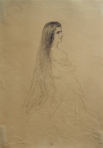 オーストリアのエリザベート皇后 作： Franz Xaver Winterhalter