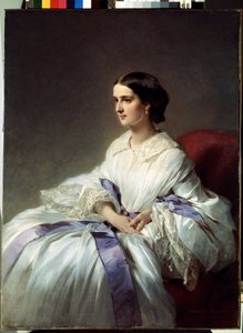 オルガ・シュヴァロワ伯爵夫人の肖像 (オルガ・シュヴァロワ伯爵夫人の肖像)。 Franz Xavier Winterhalter (1805-1873) による絵画。 キャンバスに油彩 作： Franz Xaver Winterhalter