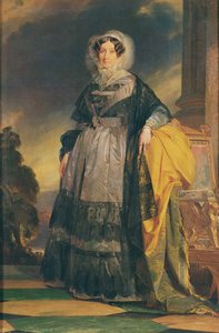 オルレアンのアデレードの肖像（1777-1848）、マダムアデレードとして知られるマドモアゼルドシャルトル 作： Franz Xaver Winterhalter