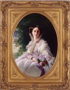 ロシアの大公オルガニコラエフナの肖像1822年から1892年、ヴュルテンベルク女王、1856年 作： Franz Xaver Winterhalter