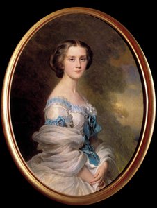エドモン・ドゥ・プルタレス伯爵夫人 ルイーズ・ソフィー・メラニー・ルヌアール・ドゥ・ブシエール（1836-1914）の肖像 Xaver Winterhalter（1806-1873）の絵画 1857年 個人蔵 作： Franz Xaver Winterhalter