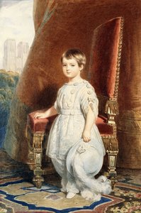 コントパリの肖像、白い衣装を着た少年、1842年 作： Franz Xaver Winterhalter