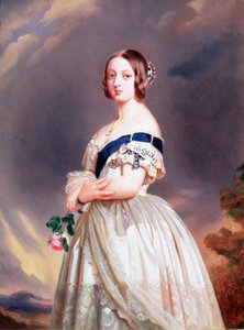 ビクトリア女王（1819-1901）1842 作： Franz Xaver Winterhalter