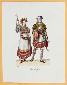 仮装衣装のコレクション、1827 作： Franz Xavier Nachtmann