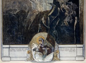 オーストリア、ウィーン、フランツ・フォン・バイロスによるダンテ・アリギエーリ『神曲』の挿絵（地獄、歌XXIV）、詳細 作： Franz von (1866 1924) Bayros