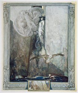 ダンテの「神曲」、インフェルノ、カント IX の挿絵。 28 作： Franz von Bayros (1866 1924)