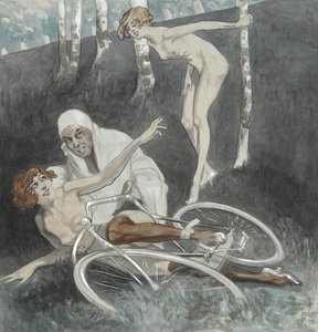 エロティックなイラスト。 作： Franz von Bayros