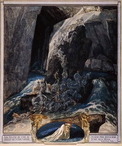 Dantes Divine Comedy、Inferno、Canto XXIII、1921からのイラスト（紙にトイレ） 作： Franz von Bayros