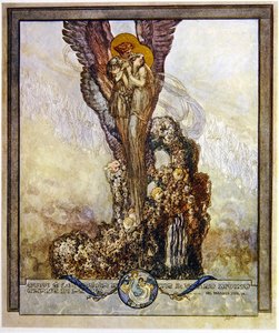 Dantes Divine Comedy、Paradise、Canto XXIII、1921からのイラスト（紙にトイレ）