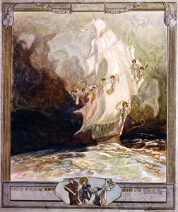Dantes Divine Comedy、Paradise、Canto XXVII、1921年のイラスト（紙にトイレ）