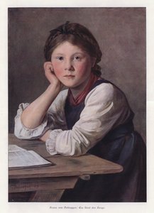 山の子 作： Franz von Defregger