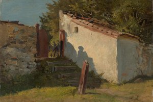 村の墓地の入り口 作： Franz von Lenbach