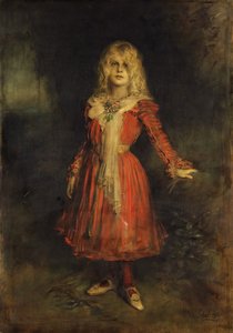 マリオンレンバッハ1892-1947、アーティストの娘、1900年。 作： Franz von Lenbach