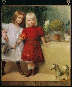 アーティストの子供たち、ヒルダとフランツィ・フォン・マッチュ 作： Franz von Matsch